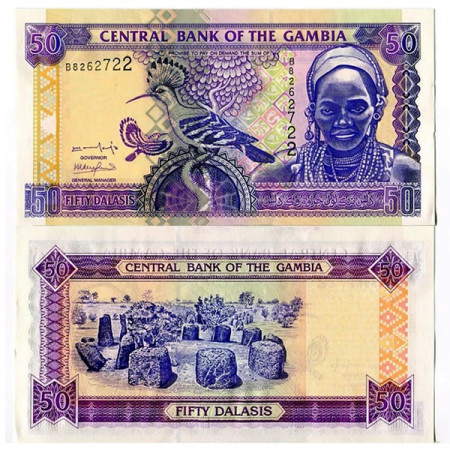 ND (2001) * Banknote Gambia 50 Dalasis (p23a) UNC