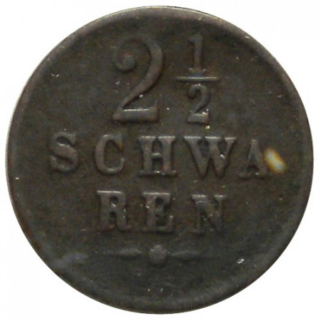 1841 * 2 ½ Schwaren German States "City of Bremen" (KM 234) aVF