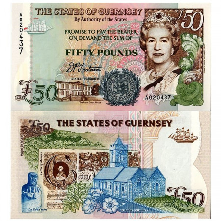 ND (1994) * Banknote Guernsey 50 Pounds (p59) UNC