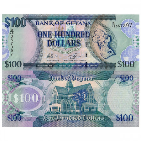 ND (2009) * Banknote Guyana 100 Dollar (p36b) UNC