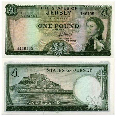 ND (1963) * Banknote States of Jersey 1 Pound (p8b) UNC