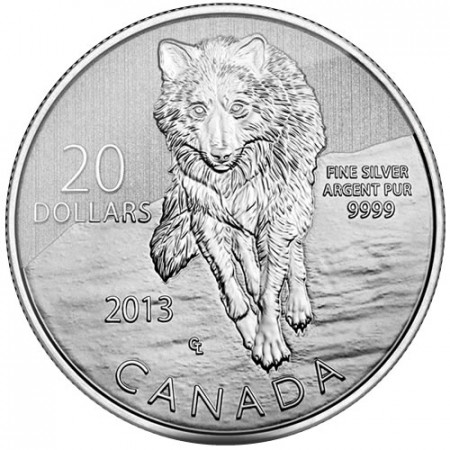 2013 * 20 Dollars Canada Wolf