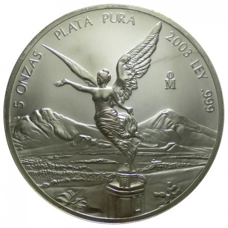 2003 * Mexico 5 OZ Silver ounces Libertad