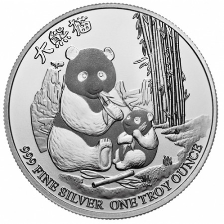 2017 * 2 Dollars Silver 1 OZ Niue New Zealand "Panda" BU