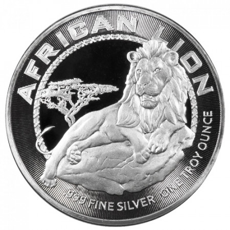 2017 * 2 Dollars Silver 1 OZ Niue - New Zealand "African Lion" BU