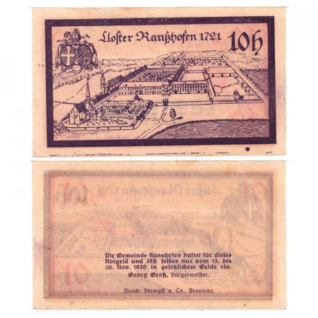 1920 * Notgeld Austria 10 Heller "Upper Austria - Ranshofen" (FS 819)