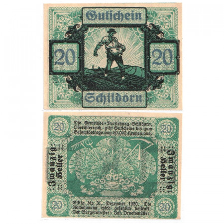 1920 * Notgeld Austria 20 Heller "Upper Austria - Schildorn" (FS 959)