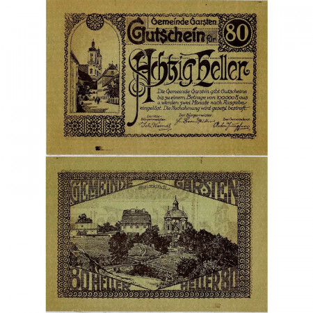 ND * Notgeld Austria 80 Heller "Upper Austria - Garsten" (FS 224)