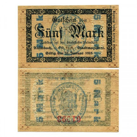 1919 * Notgeld Germany 5 Mark "Bavaria - Kulmbach" (298.02.A)