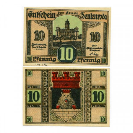 1918 * Notgeld Germany 10 Pfennig "Thuringia - Zeulenroda-Triebes" (Z8.4)