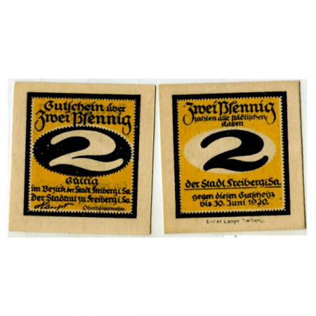 1920 * Notgeld Germany 2 Pfennig "Saxony – Freiberg" (F19.6)