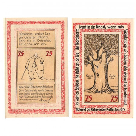 1921 * Notgeld Germany 75 Pfennig "Schleswig-Holstein - Kellenhusen" (687)