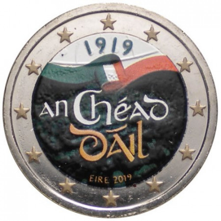 2019 * 2 Euro IRELAND "Centenary First Sitting Dáil Éireann" Colored