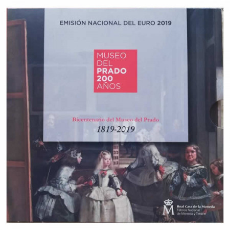 2019 * SPAIN Official Euro Coin Set "Bicentenary of the Del Prado Museum" BU