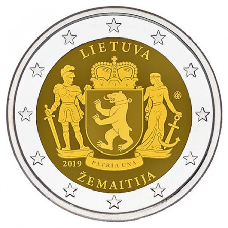 2019 * 2 Euro LITHUANIA "Samogitia" UNC