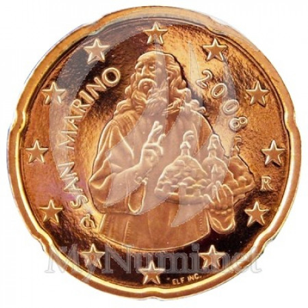 2008 * 20 Cents SAN MARINO BU "The Holy" UNC