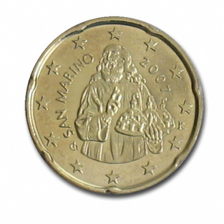 2007 * 20 Cents SAN MARINO BU "The Holy" UNC