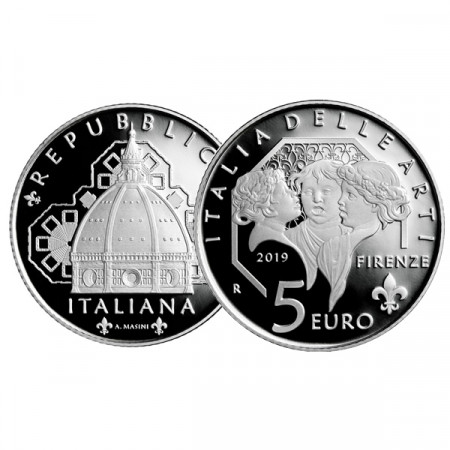 2019 * 5 Euro ITALY "Santa Maria del Fiore - Firenze" PROOF