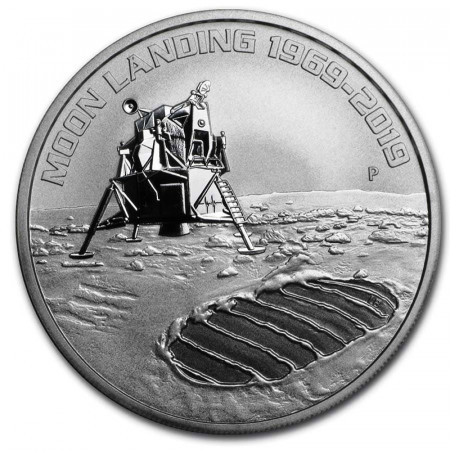 2019 * 1 Dollar Silver 1 OZ Australia "Anniversary of the Moon Landing" BU