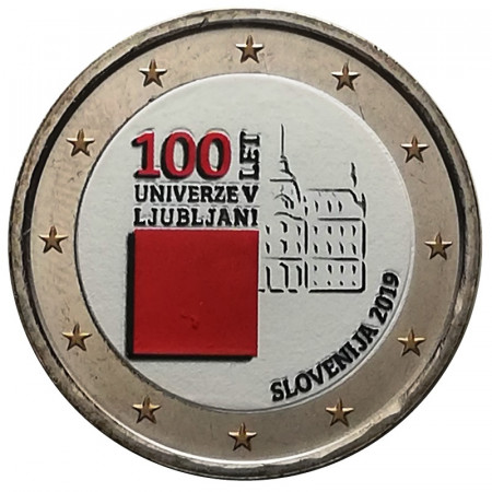 2019 * 2 Euro SLOVENIA "100 Foundation of the University of Ljubljana" Colored