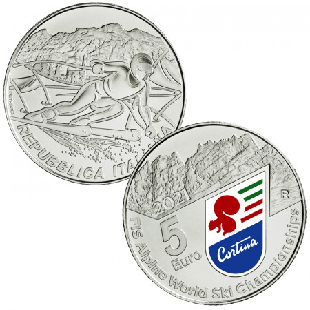 2021 * 5 Euro Silver ITALY "FIS Alpine World Ski Championships - Cortina" BU