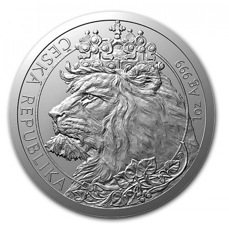 2021 * 2 Dollars Silver 1 OZ Niue - New Zealand "Czech Lion" BU