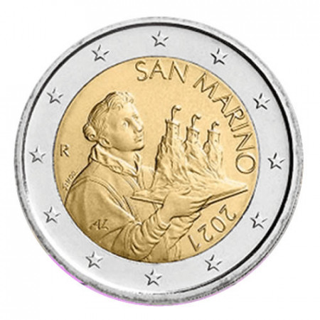 2021 * 2 Euro SAN MARINO BU "The Portrait of San Marino" UNC