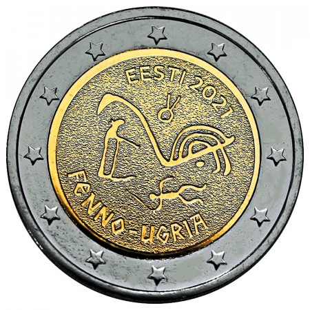 2021 * 2 Euro ESTONIA "Finno-Ugric Peoples" UNC