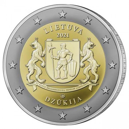 2021 * 2 Euro LITHUANIA "Lithuanian Regions - Dzūkija" UNC