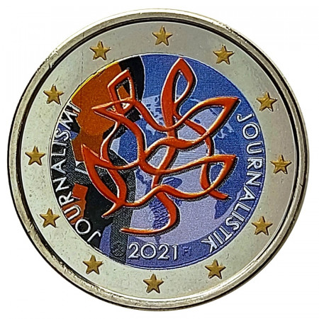 2021 * 2 Euro FINLAND "Journalism and Open Communication" Colored