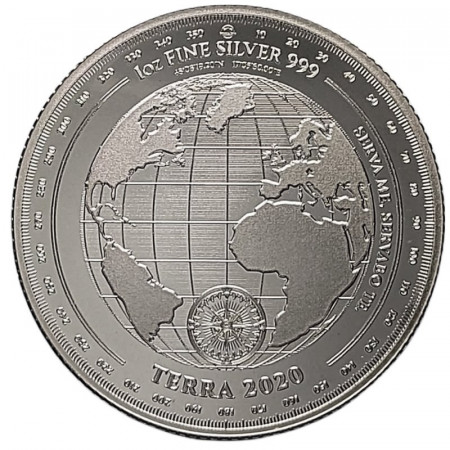 2020 * 5 Dollars Silver 1 OZ Tokelau "Planet Earth - TERRA 2020" Prooflike 