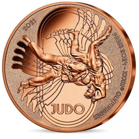 2021 * 1/4 Euro FRANCE "Summer Olympic Paris 2024 - Judo" UNC