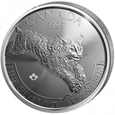 2017 * 5 Dollars Silver 1 OZ Canada "Predator Series – Lynx" BU