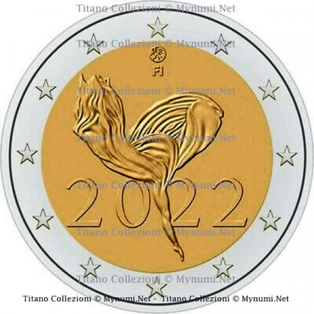 2022 * 2 Euro FINLAND "100th Anniversary of the Finnish National Ballet" UNC