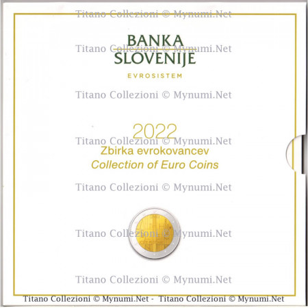 2022 * SLOVENIA Official Euro Coin Set BU