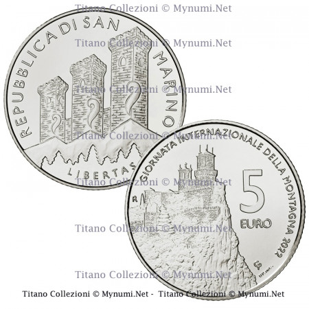 2022 * 5 Euro SAN MARINO "International Mountain Day" BU