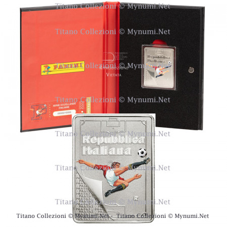 2022 * 5 Euro Silver ITALY  "Excellence - Figurine PANINI, Calciatori - RED" BU