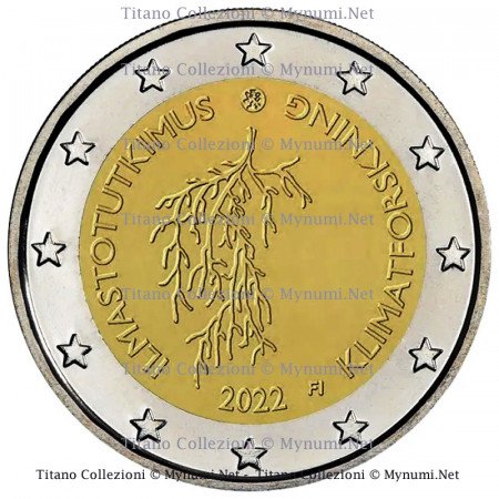 2022 * 2 Euro FINLAND "Climate Investigation in Finland" UNC