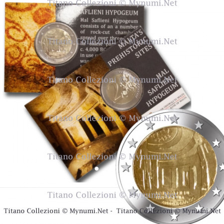 2022 * 2 Euro MALTA "Hypogeum of Hal-Saflieni - Version 2" BU Coincard