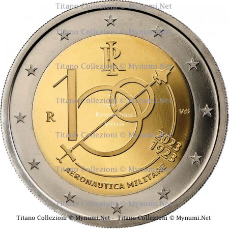 2023 * 2 Euro ITALY "100 Years of the Italian Air Force" UNC