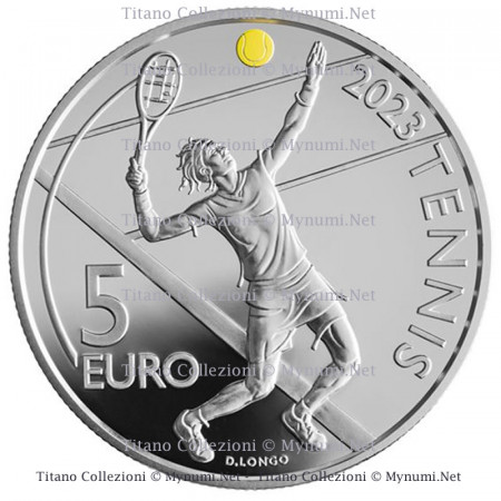 2023 * 5 Euro SAN MARINO "30th International Tennis Tournament" PROOF