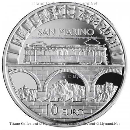 2023 * 10 Euro SAN MARINO "15th UNESCO Anniversary" PROOF
