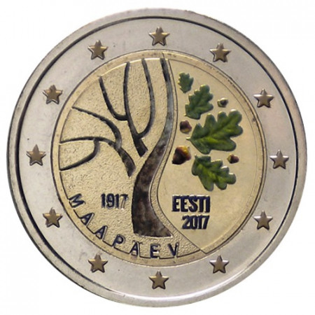 2017 * 2 Euro ESTONIA "Road to Independence" Colored