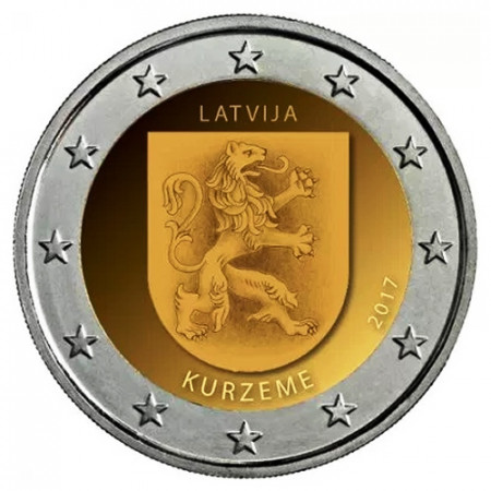 2017 * 2 Euro LATVIA "Regions of Latvia - Kurzeme" (2/4) UNC