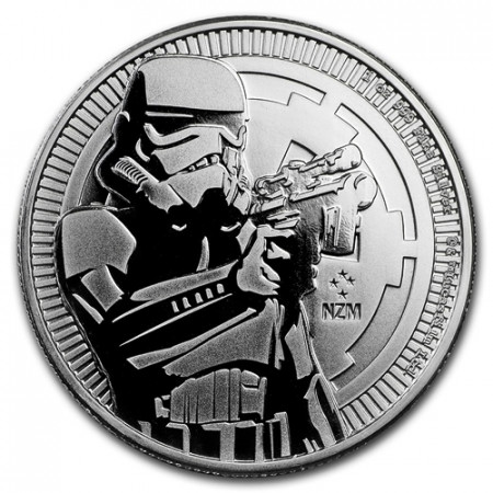 2018 * 2 Dollars Silver 1 OZ Niue - New Zealand "Star Wars - Stormtrooper" BU