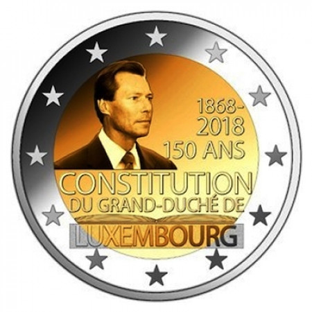 2018 * 2 Euro LUXEMBOURG "150 Constitution of Luxembourg" UNC