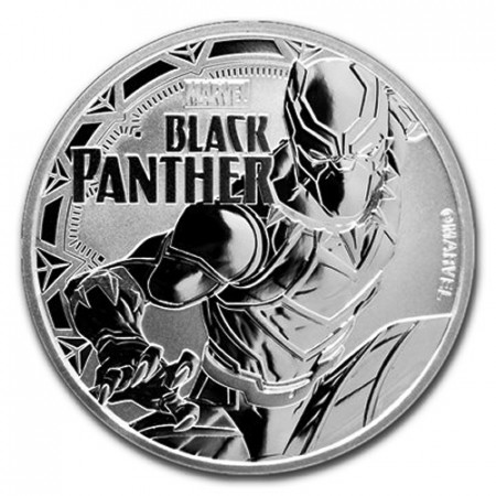 2018 * 1 Dollar Silver 1 OZ Tuvalu "Marvel - Black Panther" BU