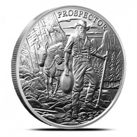 ND (2018) * 1 Troy Ounce Silver 1 OZ "Prospector" BU