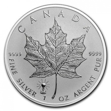 2018 * 5 Dollars Silver 1 OZ Canada Maple Leaf "Edison Light Bulb" Privy Mark