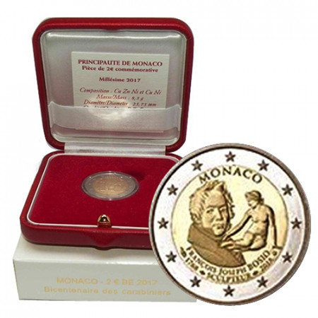 2018 * 2 Euro MONACO "250th François Joseph Bosio" PROOF